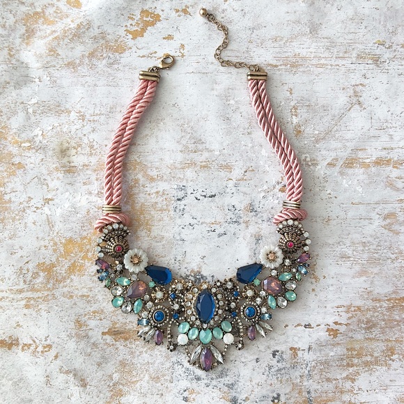 Boutique Jewelry - Pastel Bib Necklace